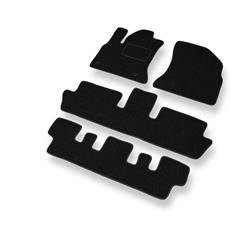 Plstěné koberečky pro Citroen C4 Grand Picasso I (2006-2013) - autokoberece - rohožky - DGS Autodywan - černá