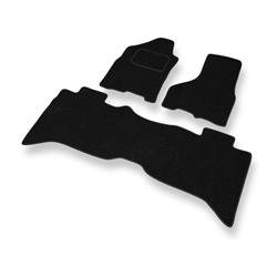 Plstěné koberečky pro Dodge RAM IV (2009-2018) - autokoberece - rohožky - DGS Autodywan - černá
