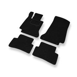 Plstěné koberečky pro Mercedes-Benz Třída C W205 (2013-2021) - autokoberece - rohožky - DGS Autodywan - černá