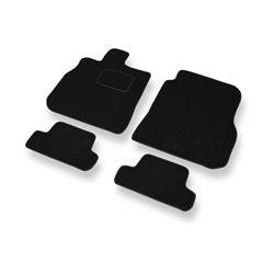 Plstěné koberečky pro Mitsubishi Eclipse IV (2006-2011) - autokoberece - rohožky - DGS Autodywan - černá