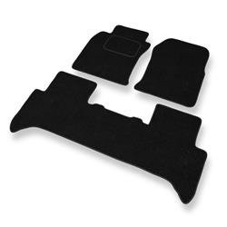 Plstěné koberečky pro Toyota Land Cruiser J120 (2002-....) - autokoberece - rohožky - DGS Autodywan - černá