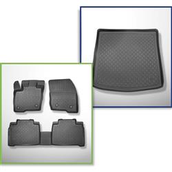 Sada: koberečky TPE + rohož do zavazadlového prostoru pro Ford Galaxy III MPV (09.2015-....) - Aristar - Guardliner - 7 míst; třetí řada snížená