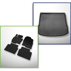 Sada: plstěné koberečky + rohož do zavazadlového prostoru pro Mazda CX-5 I KE (02.2012-06.2017) 5 dveří - Guardliner
