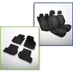 Set: filcové koberečky + autopotahy šité na míru pro Seat Toledo III Hatchback (2004-2009) – Practic