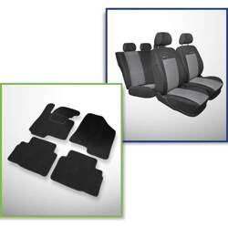 Set: velurové koberečky + autopotahy šité na míru pro Kia Sportage III SUV (2010-2016) – Elegance P-2