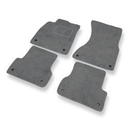 Velurové koberečky pro Audi A6 IV C7 (2011-2018) - autokoberece - rohožky - DGS Autodywan - šedá