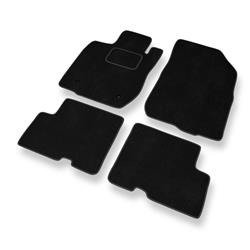 Velurové koberečky pro Dacia Sandero I, II (2008-2020) - autokoberece - rohožky - DGS Autodywan - černá