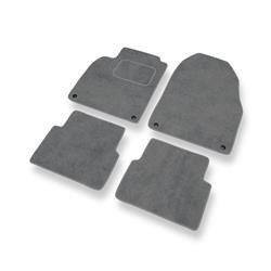Velurové koberečky pro Saab 9-3 II (2002-2012) - autokoberece - rohožky - DGS Autodywan - šedá