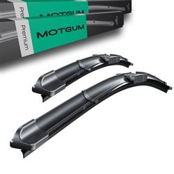 Automobilové stěrače na přední sklo pro Nissan Pixo Hatchback (03.2009-2013) - Motgum - listy ploché Premium