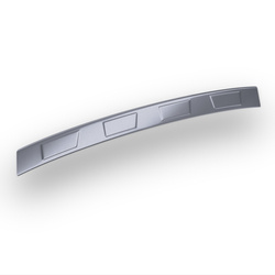 Ocelový kryt zadního nárazníku pro Cupra Leon II Sportstourer (5 dveře) - (2020-....) - Croni - 4 Trapéz - stříbrný (mat)