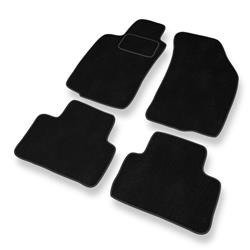 Velurové koberečky pro Alfa Romeo GT (2003-2010) - autokoberece - rohožky - DGS Autodywan - černá