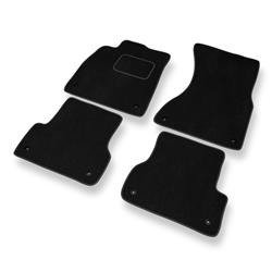 Velurové koberečky pro Audi A6 IV C7 (2011-2018) - autokoberece - rohožky - DGS Autodywan - černá
