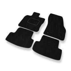 Velurové koberečky pro Audi Q2 (2016-....) - autokoberece - rohožky - DGS Autodywan - černá