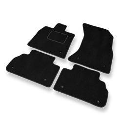 Velurové koberečky pro Audi Q5 II (2017-....) - autokoberece - rohožky - DGS Autodywan - černá