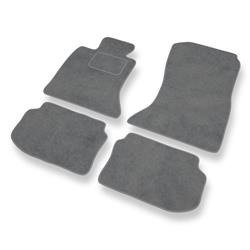 Velurové koberečky pro BMW Řada 5 F10, F11 (2010-2013) - autokoberece - rohožky - DGS Autodywan - šedá