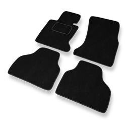 Velurové koberečky pro BMW Řada 7 IV E65/E66 (2001-2008) - autokoberece - rohožky - DGS Autodywan - černá