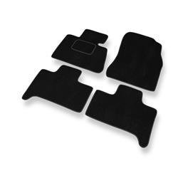 Velurové koberečky pro BMW X5 I E53 (1999-2006) - autokoberece - rohožky - DGS Autodywan - černá