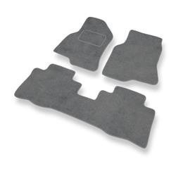 Velurové koberečky pro Chevrolet Captiva I (2006-2011) - autokoberece - rohožky - DGS Autodywan - šedá