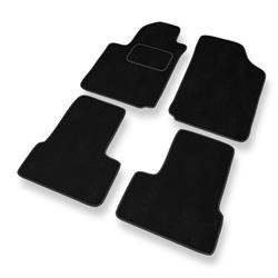 Velurové koberečky pro Citroen C3 I (2002-2009) - autokoberece - rohožky - DGS Autodywan - černá