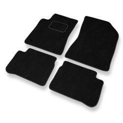 Velurové koberečky pro Citroen C3 III (2016-....) - autokoberece - rohožky - DGS Autodywan - černá