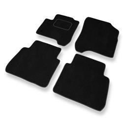 Velurové koberečky pro Citroen C3 Picasso (2008-2017) - autokoberece - rohožky - DGS Autodywan - černá