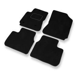 Velurové koberečky pro Citroen C4 Cactus I (2014-2021) - autokoberece - rohožky - DGS Autodywan - černá