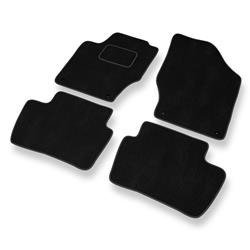 Velurové koberečky pro Citroen C4 II (2010-2018) - autokoberece - rohožky - DGS Autodywan - černá