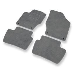 Velurové koberečky pro Citroen C4 II (2010-2018) - autokoberece - rohožky - DGS Autodywan - šedá