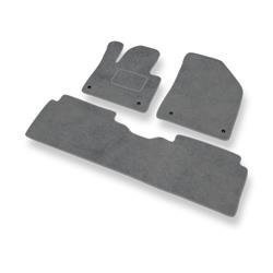 Velurové koberečky pro Citroen C5 III (2008-2017) - autokoberece - rohožky - DGS Autodywan - šedá