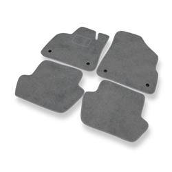 Velurové koberečky pro Citroen DS5 (2011-2015) - autokoberece - rohožky - DGS Autodywan - šedá