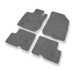 Velurové koberečky pro Dacia Sandero I, II (2008-2020) - autokoberece - rohožky - DGS Autodywan - šedá