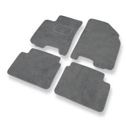Velurové koberečky pro Daewoo Kalos (2002-2011) - autokoberece - rohožky - DGS Autodywan - šedá