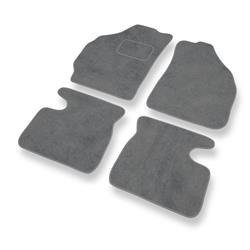 Velurové koberečky pro Daewoo Matiz (1998-2008) - autokoberece - rohožky - DGS Autodywan - šedá