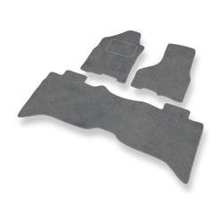 Velurové koberečky pro Dodge RAM IV (2009-2018) - autokoberece - rohožky - DGS Autodywan - šedá