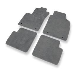 Velurové koberečky pro Fiat 500 (2012-....) - autokoberece - rohožky - DGS Autodywan - šedá