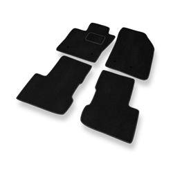 Velurové koberečky pro Fiat 500X (2015-....) - autokoberece - rohožky - DGS Autodywan - černá