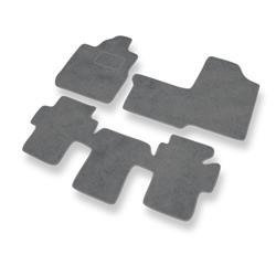Velurové koberečky pro Fiat Multipla (1998-2010) - autokoberece - rohožky - DGS Autodywan - šedá