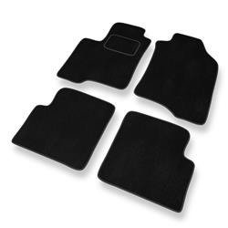 Velurové koberečky pro Fiat Panda III (2012-....) - autokoberece - rohožky - DGS Autodywan - černá