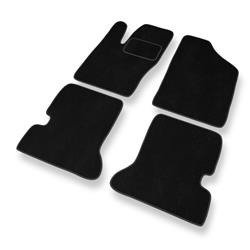 Velurové koberečky pro Fiat Seicento (1998-2010) - autokoberece - rohožky - DGS Autodywan - černá