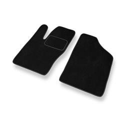 Velurové koberečky pro Fiat Seicento (1998-2010) - autokoberece - rohožky - DGS Autodywan - černá