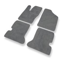 Velurové koberečky pro Fiat Seicento (1998-2010) - autokoberece - rohožky - DGS Autodywan - šedá
