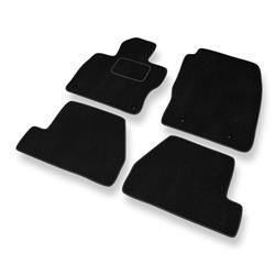 Velurové koberečky pro Ford Focus III (2010-2018) - autokoberece - rohožky - DGS Autodywan - černá