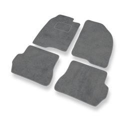 Velurové koberečky pro Ford Fusion I (2002-2005) - autokoberece - rohožky - DGS Autodywan - šedá