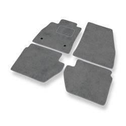 Velurové koberečky pro Ford KA+ (2016-2021) - autokoberece - rohožky - DGS Autodywan - šedá
