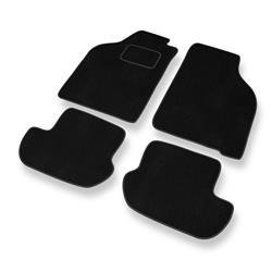 Velurové koberečky pro Ford KA I (1996-2008) - autokoberece - rohožky - DGS Autodywan - černá