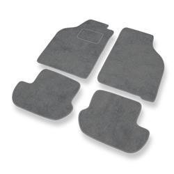 Velurové koberečky pro Ford KA I (1996-2008) - autokoberece - rohožky - DGS Autodywan - šedá