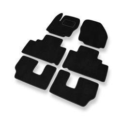 Velurové koberečky pro Ford S-Max I (2006-2015) - autokoberece - rohožky - DGS Autodywan - černá