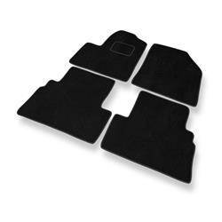 Velurové koberečky pro Ford Transit Connect (5místný) (2003-2014) - autokoberece - rohožky - DGS Autodywan - černá