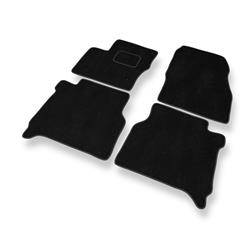 Velurové koberečky pro Ford Transit Connect (5místný) (2014-....) - autokoberece - rohožky - DGS Autodywan - černá