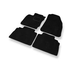 Velurové koberečky pro Ford Transit Courier (5místný) (2014-....) - autokoberece - rohožky - DGS Autodywan - černá